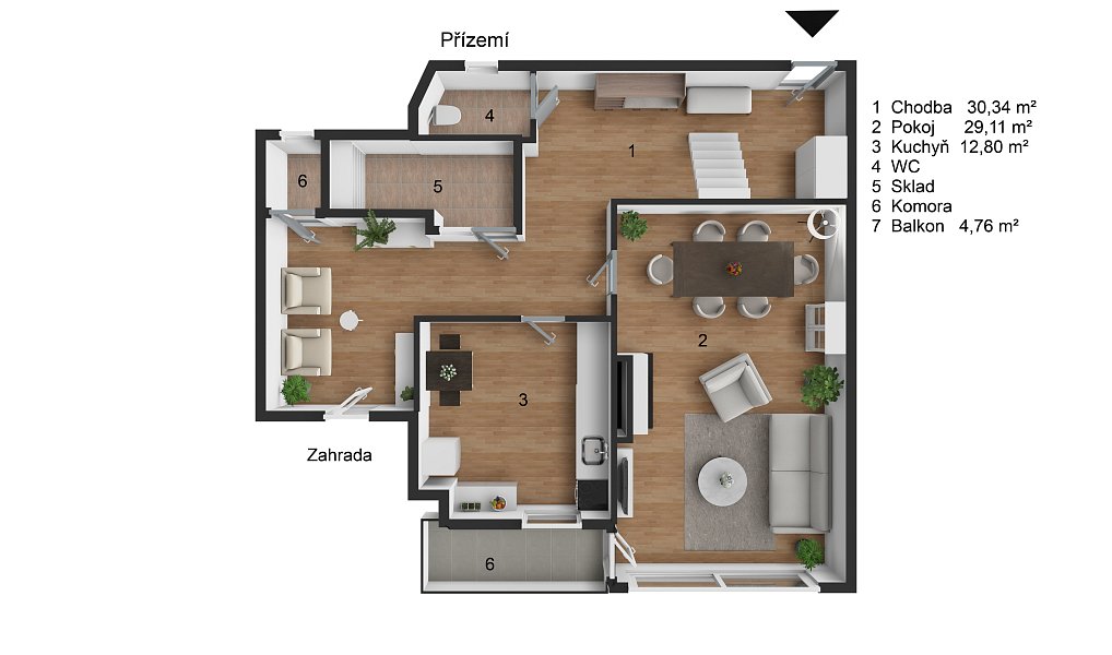 Prodej domu 162 m² s pozemkem 698 m², Kunčice nad Labem – náhled fotky 31