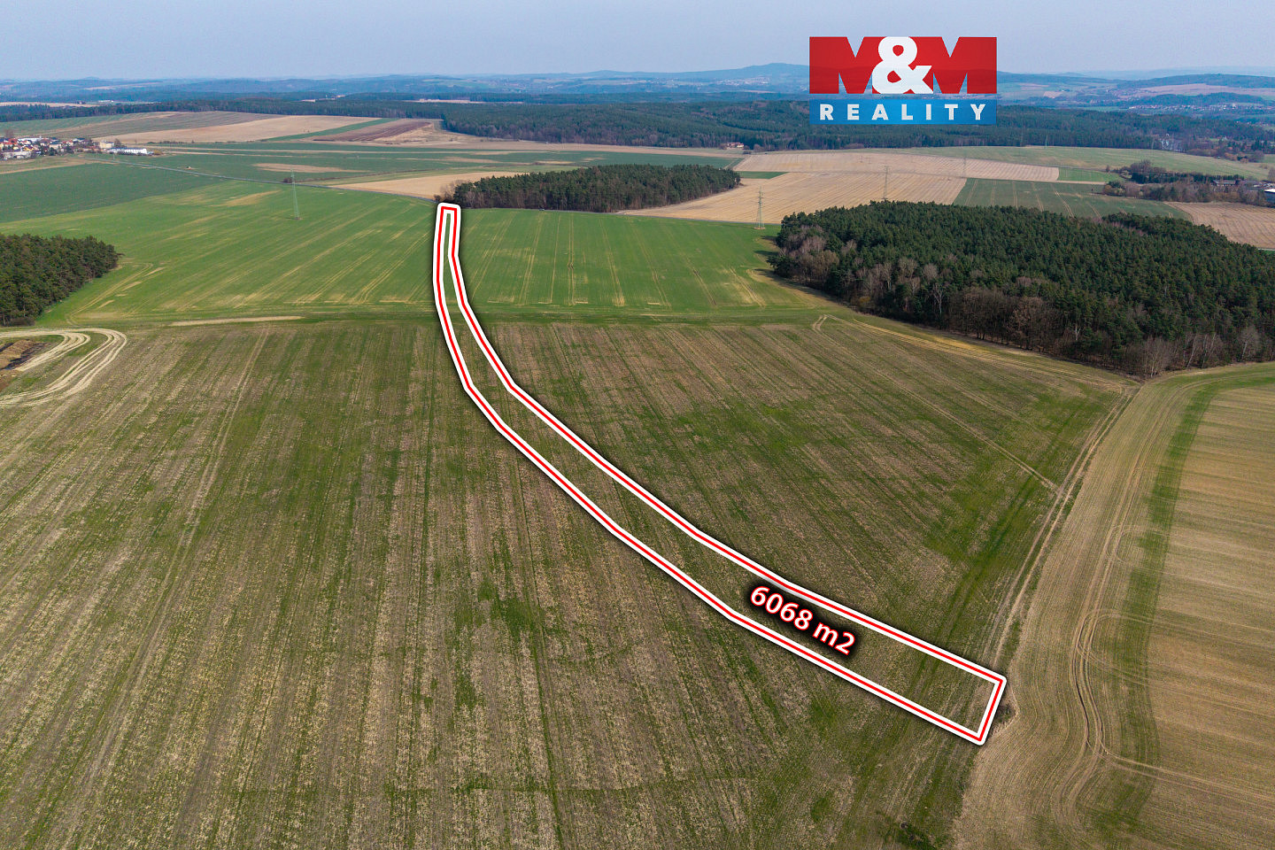 Prodej pole 6 068 m²