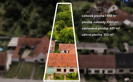 Prodej domu 103 m² s pozemkem 1 514 m², Želetice, okres Hodonín
