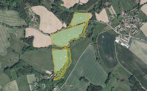 Prodej pole 91 455 m², Krásná Hora - Volichov, okres Havlíčkův Brod
