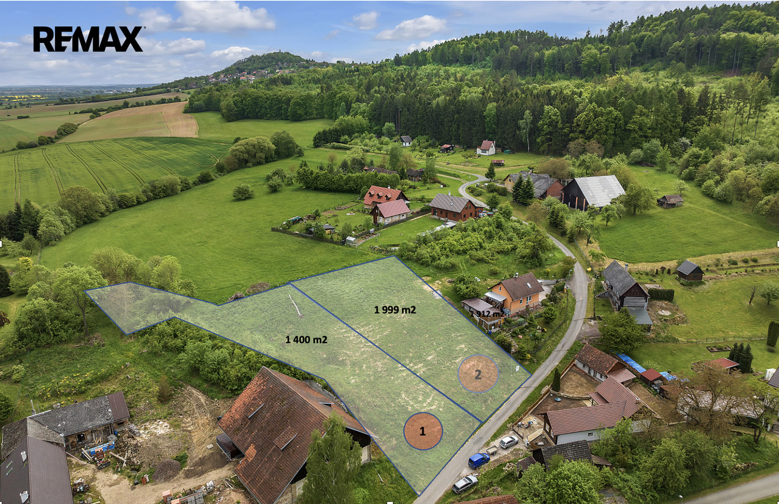 Prodej stavebního pozemku 2 000 m² – fotografie 5