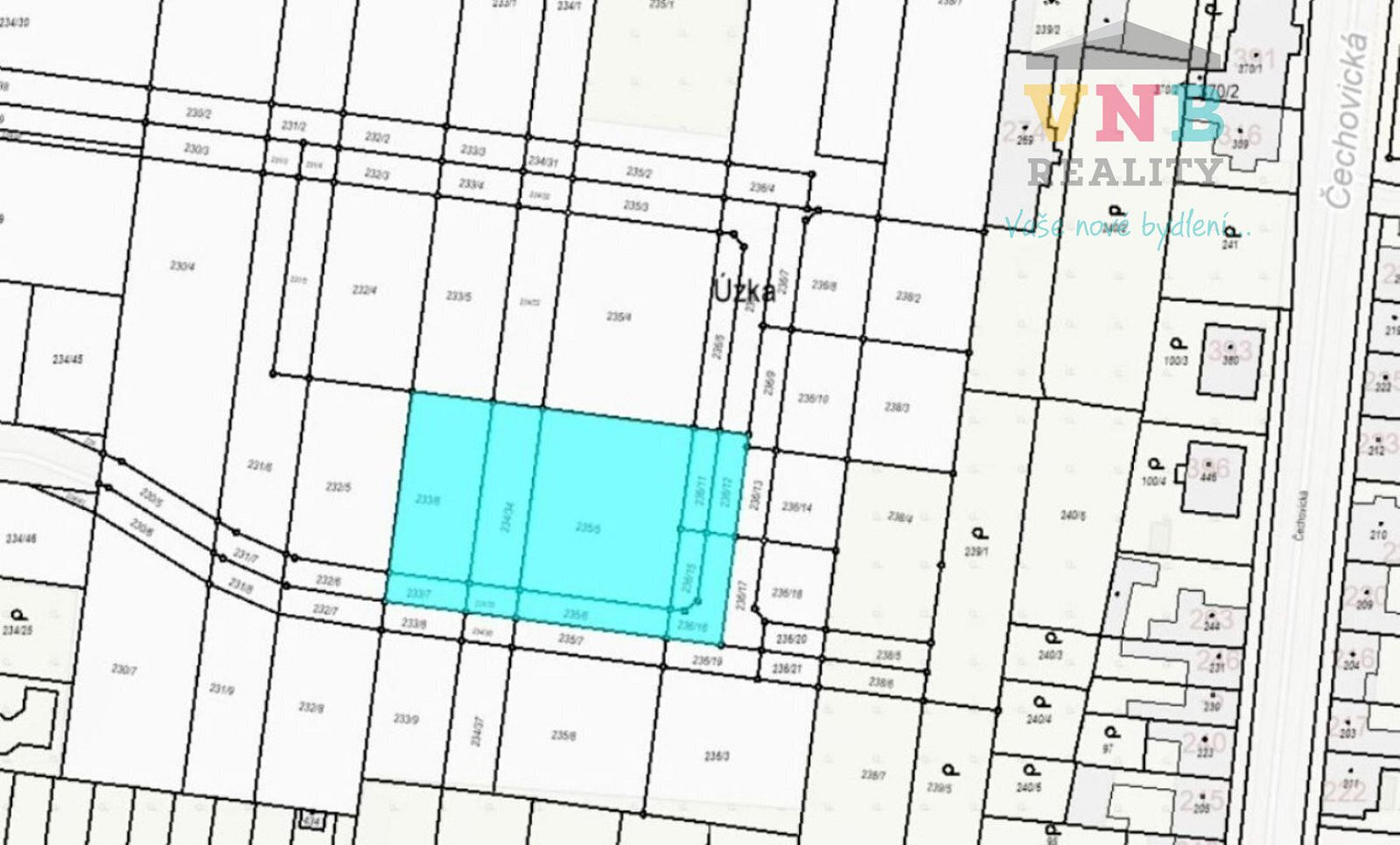 Prodej stavebního pozemku 2 134 m²