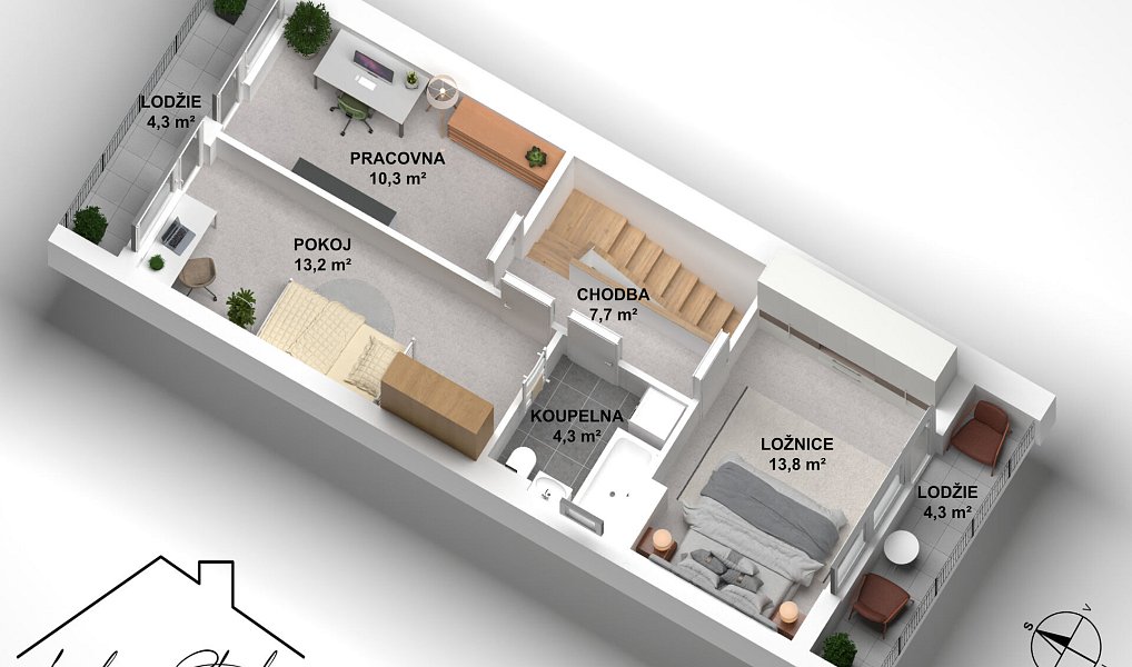 Prodej domu 170 m² s pozemkem 450 m², Únětice – náhled fotky 12