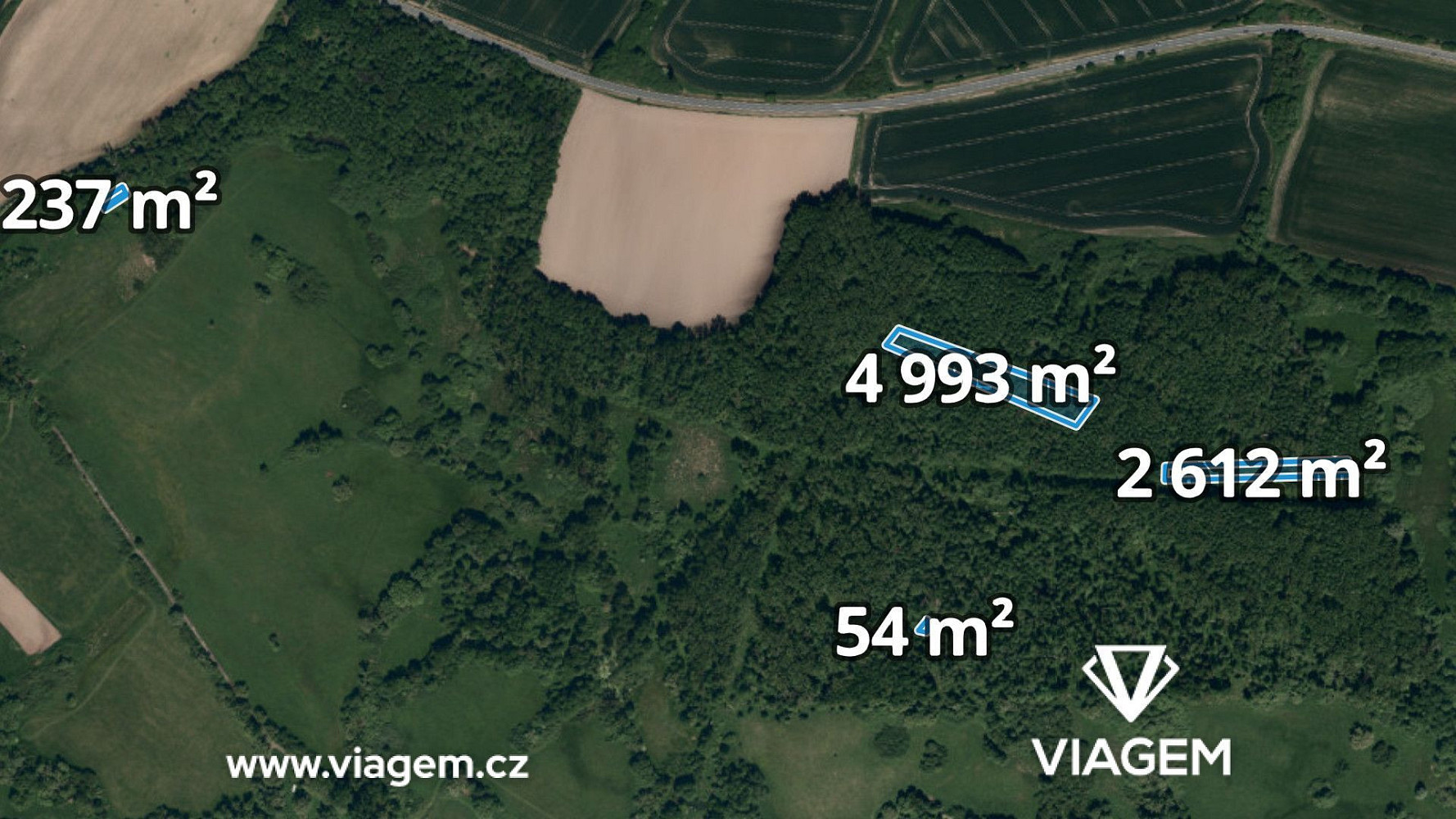 Prodej lesa 7 896 m²