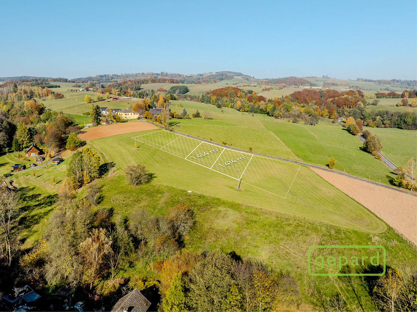 Prodej stavebního pozemku 1 414 m²