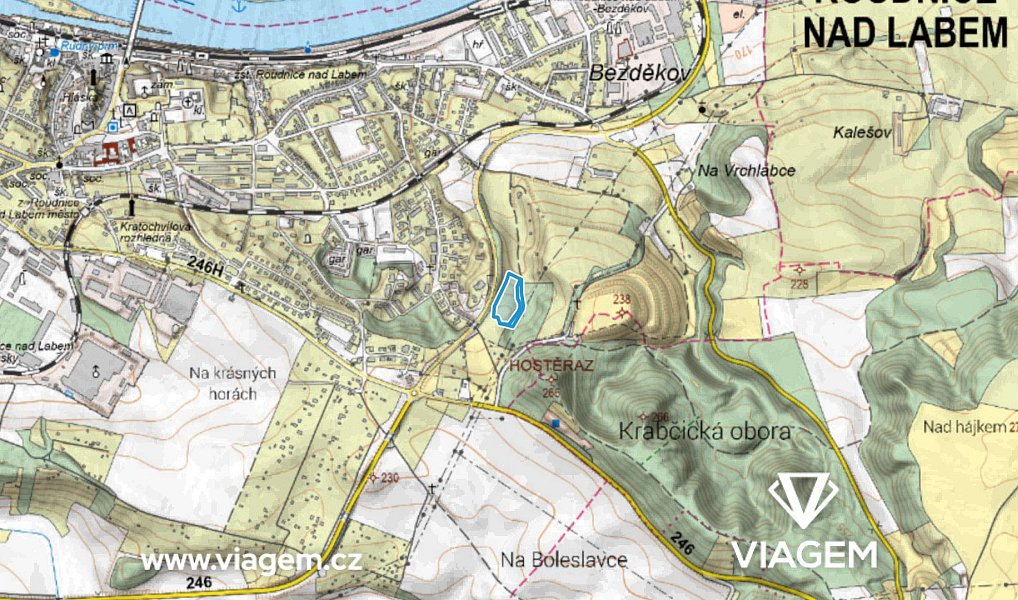 Prodej pole 2 009 m², Roudnice nad Labem – náhled fotky 3