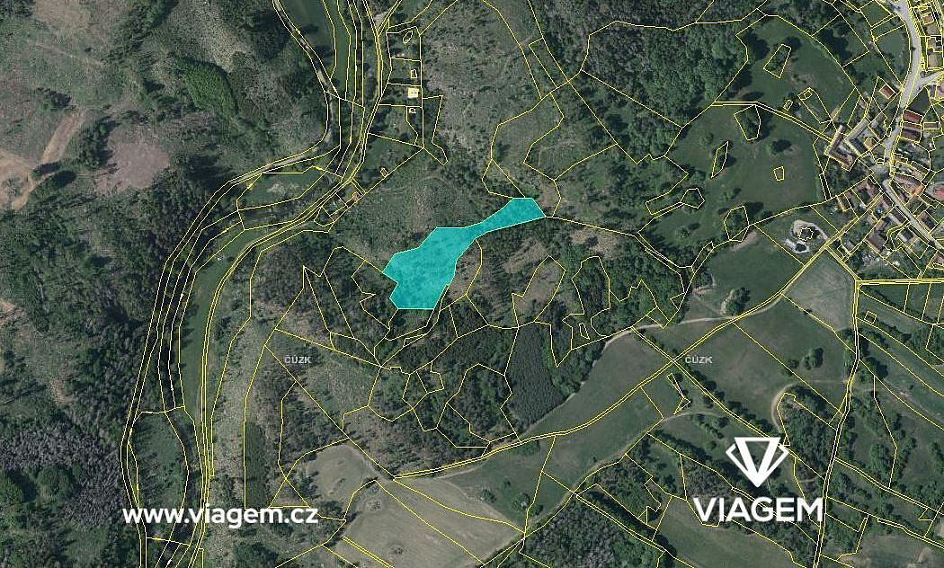 Prodej lesa 3 927 m²