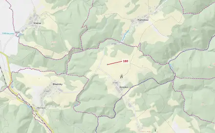 Dražba lesa 568 m², Vysoká