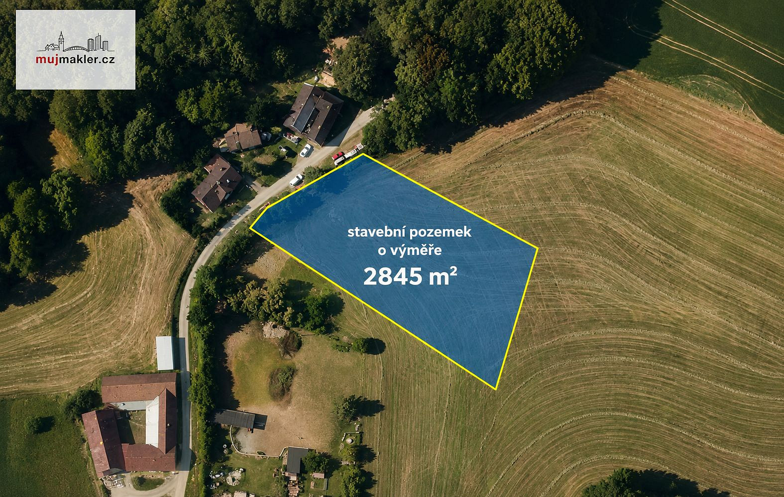 Prodej stavebního pozemku 2 845 m²