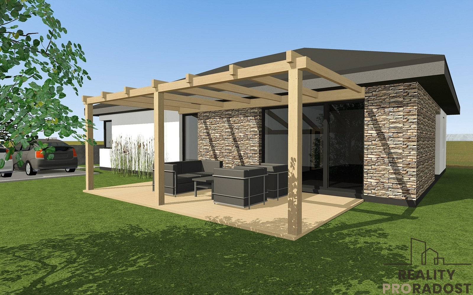 Prodej stavebního pozemku 807 m² – pohled 2