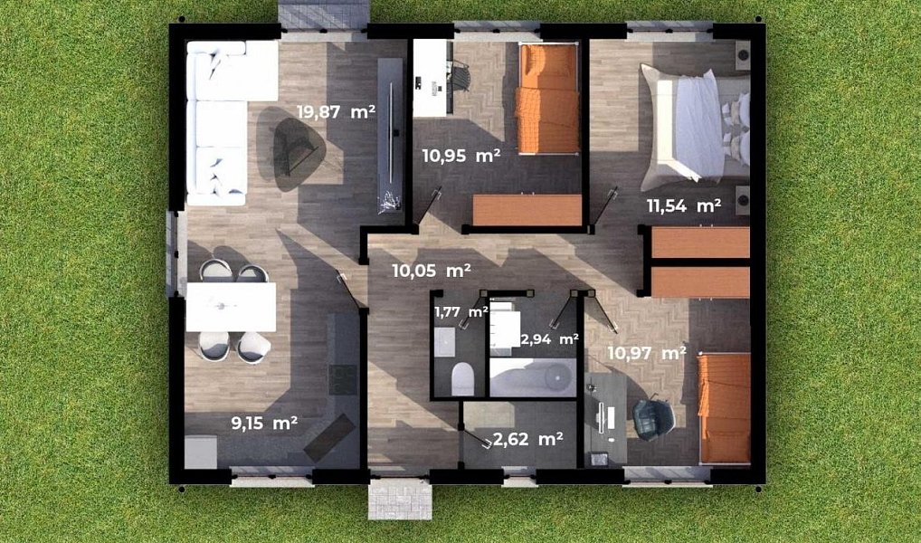 Prodej domu 80 m² s pozemkem 870 m², Horní Kozolupy – náhled fotky 2