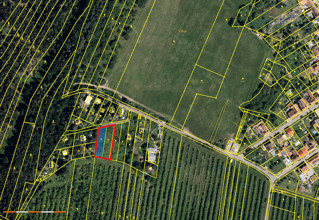 Prodej stavebního pozemku 1 152 m² – pohled 2