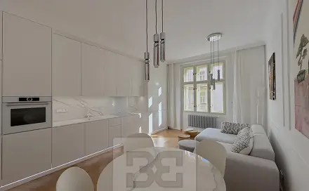 Pronájem bytu 2+kk 55 m², Orelská, Praha 10 - Vršovice