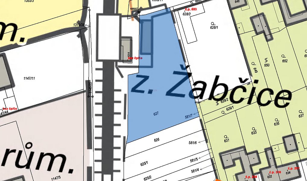 Prodej stavebního pozemku 574 m², Žabčice – náhled fotky 4