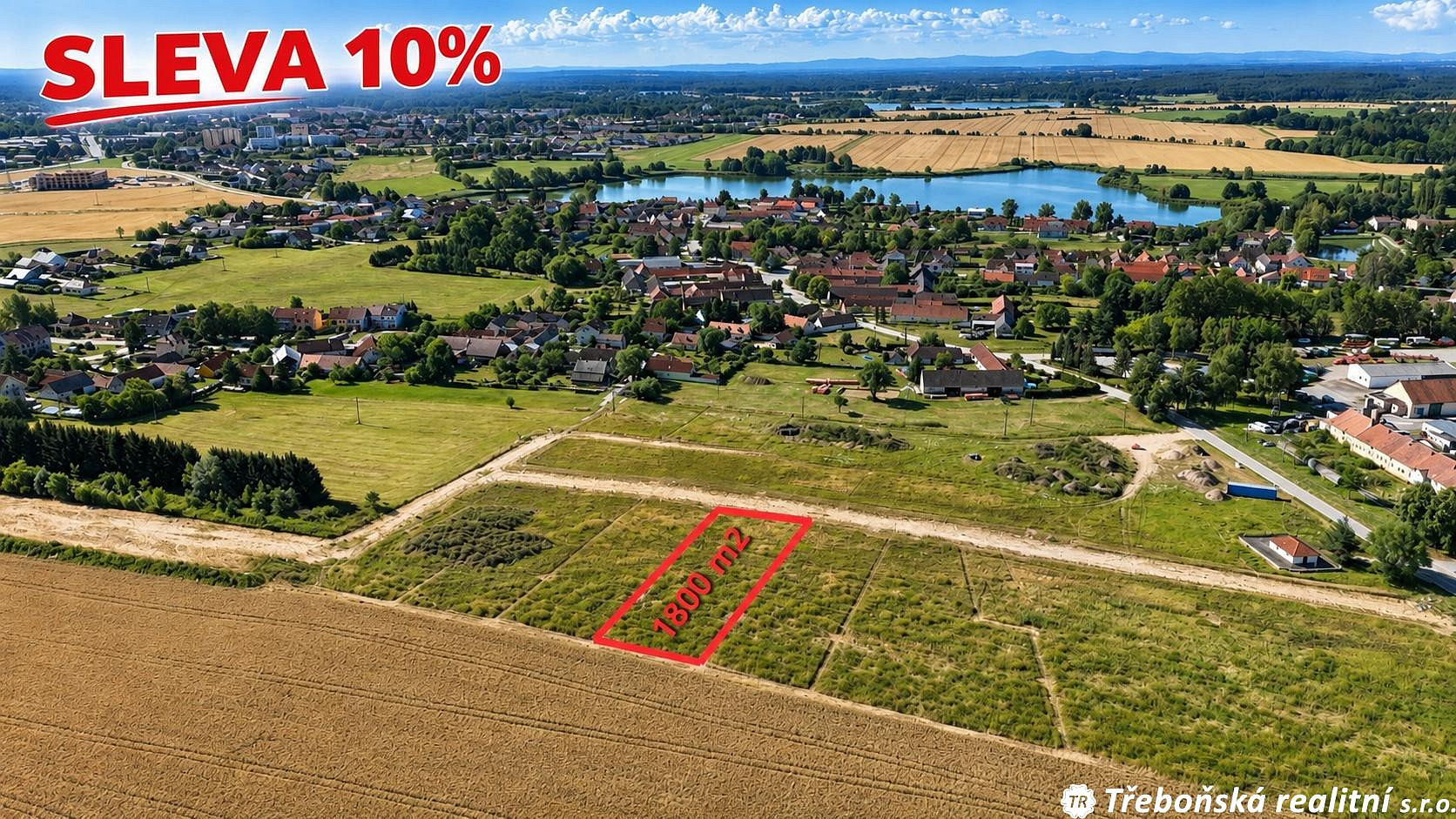Prodej stavebního pozemku 1 800 m²