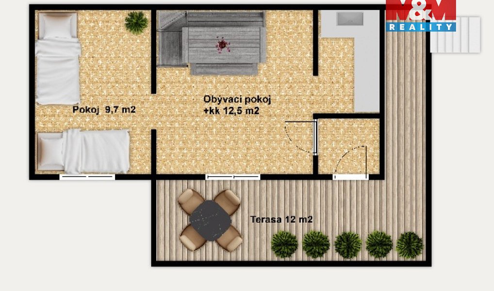 Prodej chaty/chalupy 43 m² s pozemkem 371 m², Rabyně – náhled fotky 20