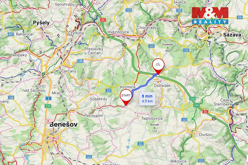 Prodej stavebního pozemku 1 771 m² – pohled 3