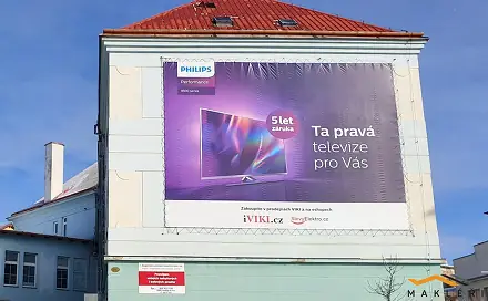 Pronájem reklamní plochy 8x6m - Moravské Budějovice, 1. máje, Moravské Budějovice, okres Třebíč