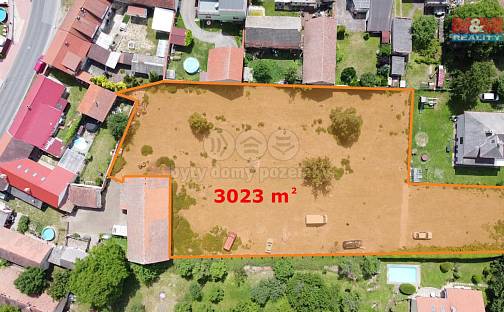 Prodej stavebního pozemku 3 023 m², Kounice, okres Nymburk