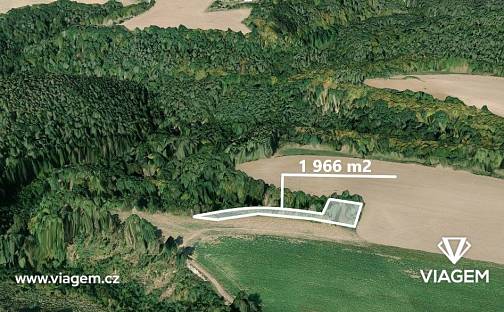 Prodej lesa 1 843 m², Kokořín, okres Mělník