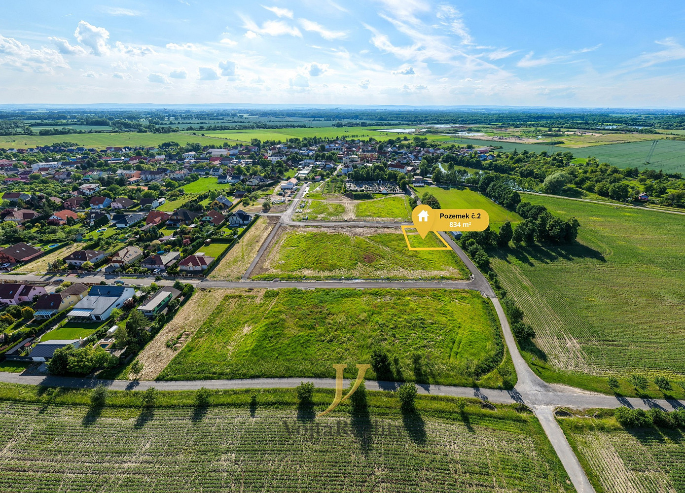 Prodej stavebního pozemku 834 m²