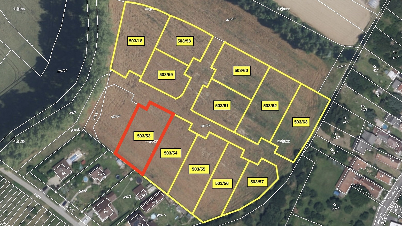 Prodej stavebního pozemku 1 197 m² – fotografie 2