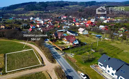 Prodej stavebního pozemku 584 m², Lutonina, okres Zlín