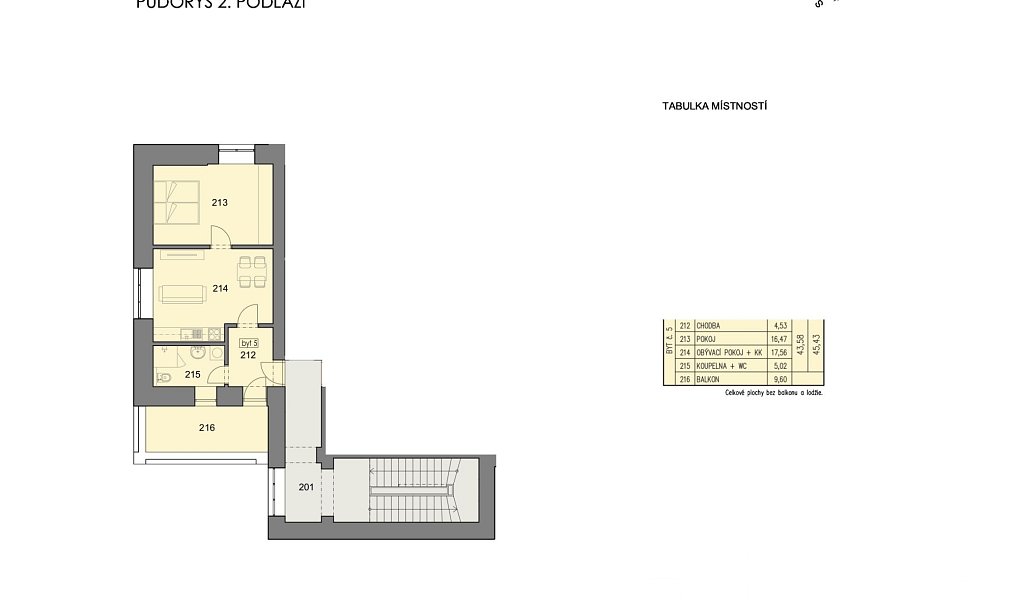 Prodej bytu 2+kk 43 m², Havlíčkův Brod – náhled fotky 2