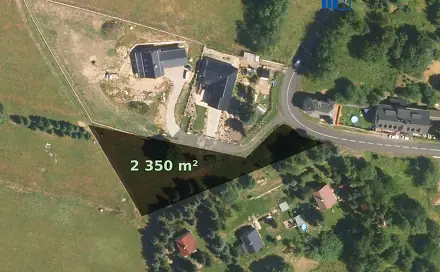 Prodej stavebního pozemku 2 350 m², Osek - Dlouhá Louka, okres Teplice