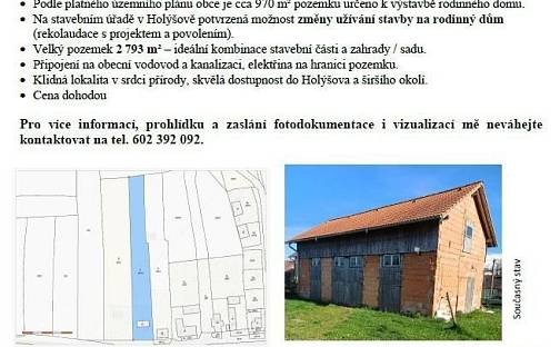 Prodej domu 75 m² s pozemkem 2 793 m², Štichov, okres Plzeň-Jih