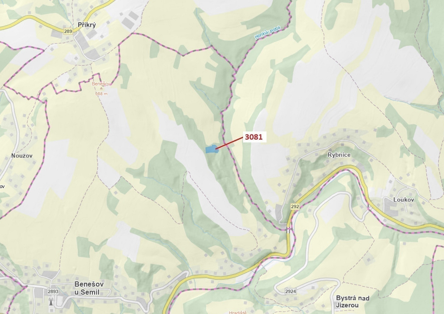 Dražba lesa 6 213 m²
