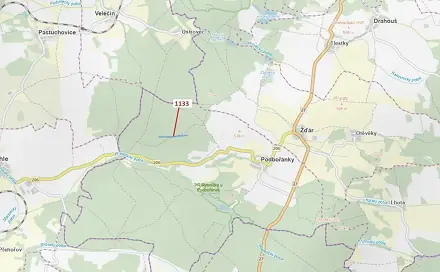 Dražba lesa 7 895 m², Velečín