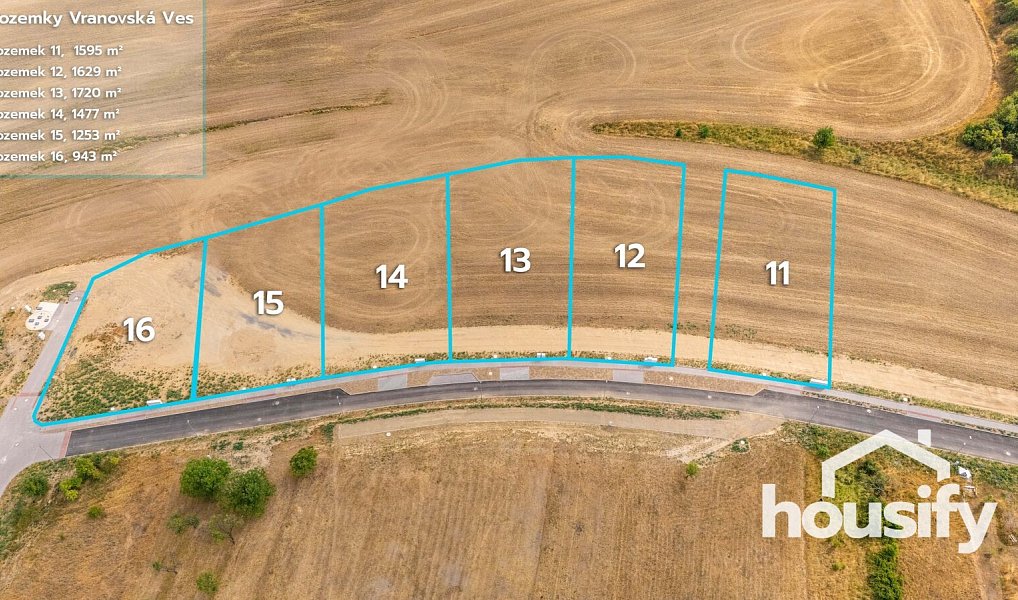 Prodej stavebního pozemku 1 595 m², Vranovská Ves – náhled fotky 2
