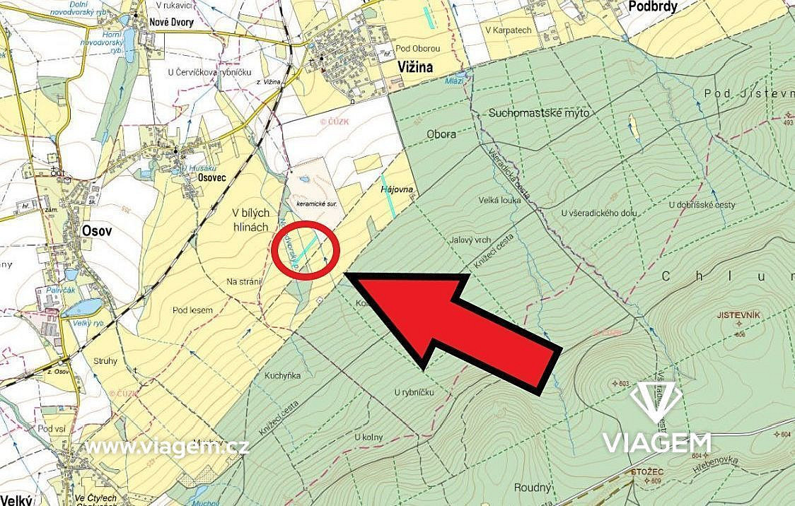 Prodej pole 842 m² – fotografie 3