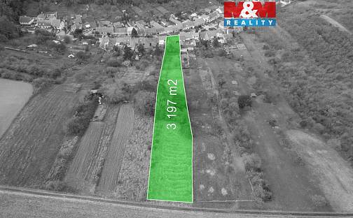 Prodej stavebního pozemku 3 385 m², Milešovice, okres Vyškov