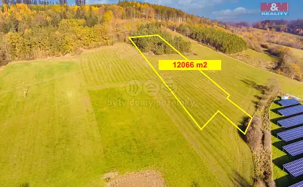 Prodej pole 21 407 m², Mochtín, okres Klatovy