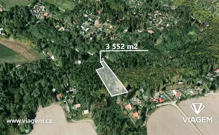Prodej zahrady 3 552 m², Chyňava, okres Beroun