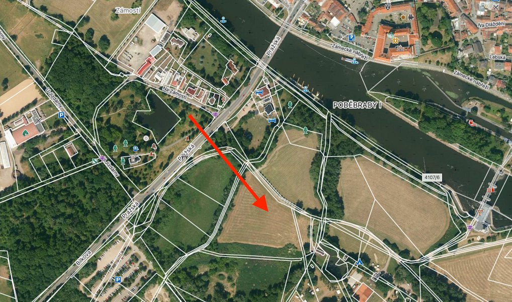Prodej louky 16 548 m², Poděbrady – náhled fotky 3