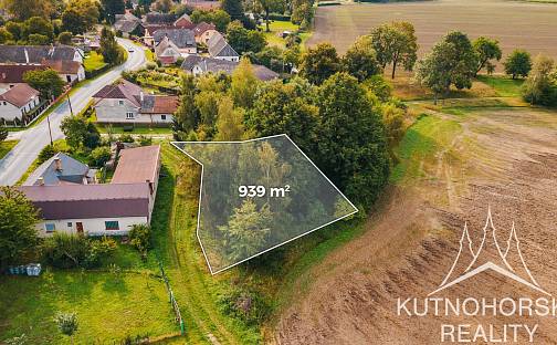Prodej stavebního pozemku 939 m², Bohdaneč - Prostřední Ves, okres Kutná Hora