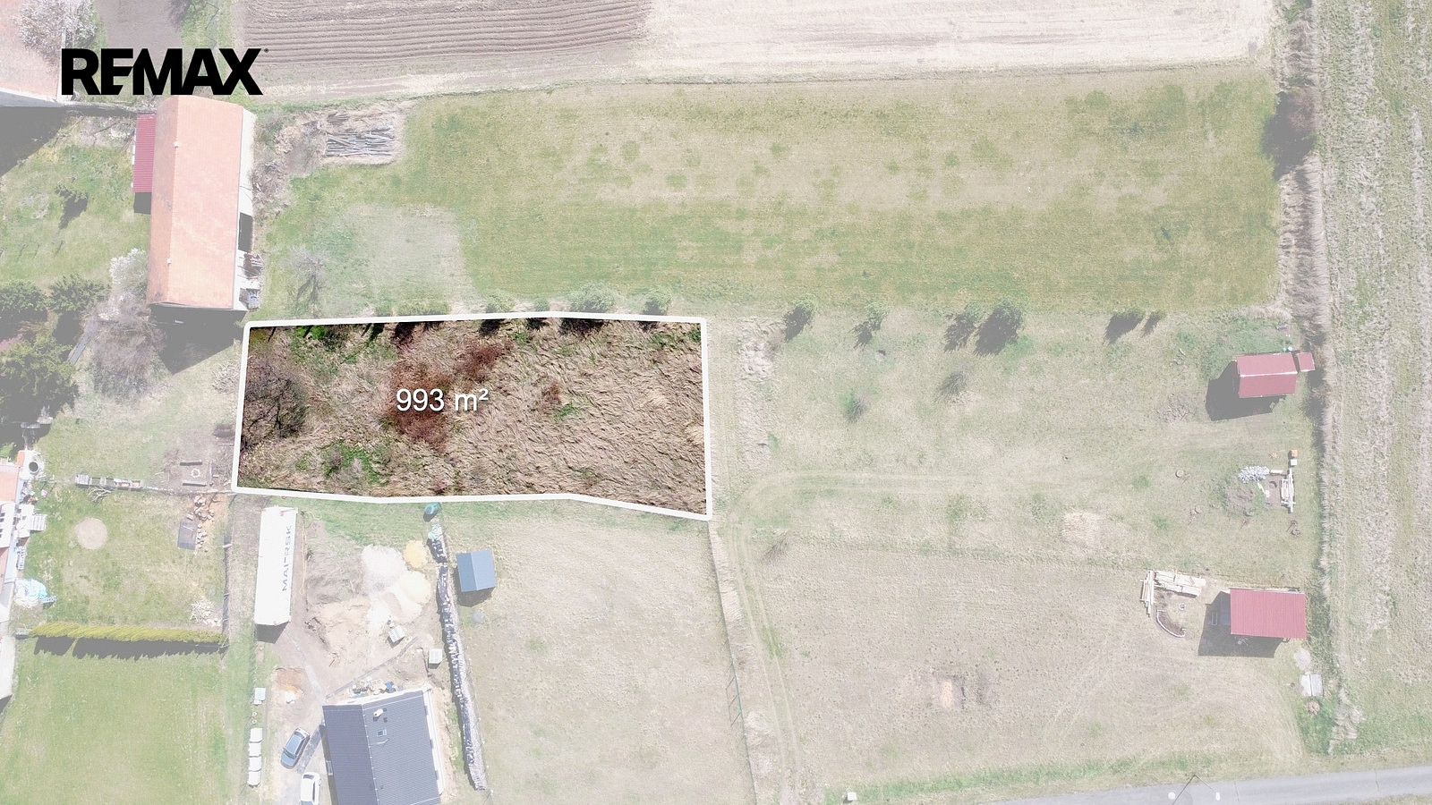 Prodej stavebního pozemku 993 m²