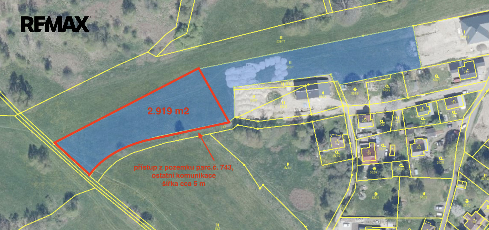 Prodej louky 2 919 m²