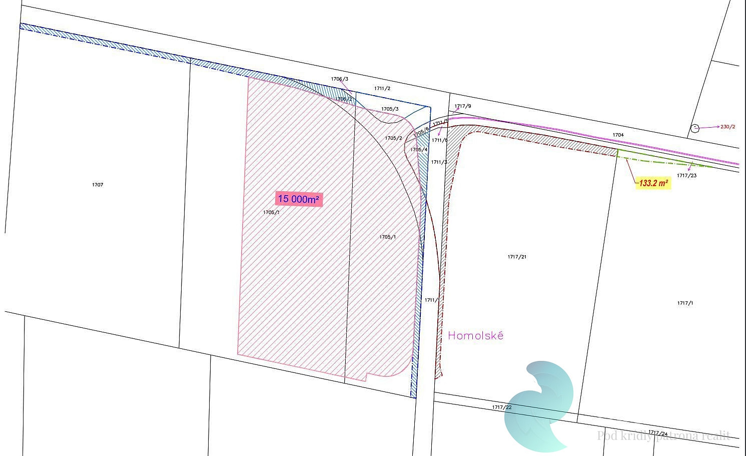 Prodej komerčního pozemku 15 000 m² – fotografie 2