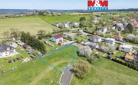 Prodej stavebního pozemku 1 009 m², Kasejovice, okres Plzeň-Jih