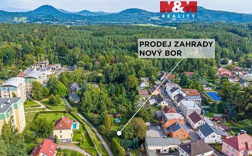 Prodej zahrady 836 m², Nový Bor - Arnultovice, okres Česká Lípa