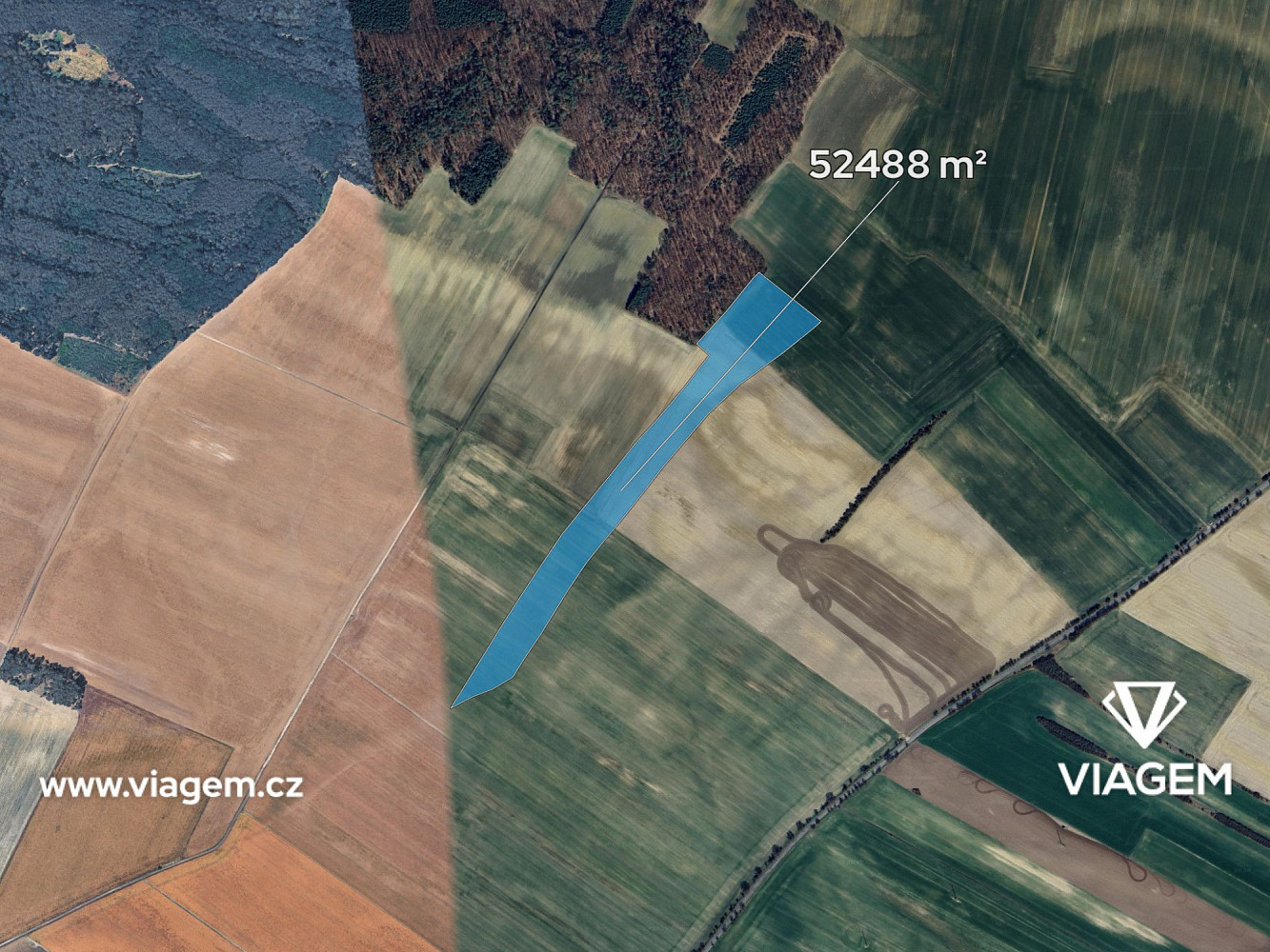 Prodej pole 17 496 m² – fotografie 2