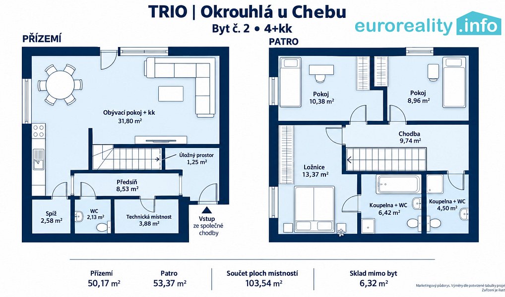 Prodej bytu 4+kk 103 m², Okrouhlá – náhled fotky 3