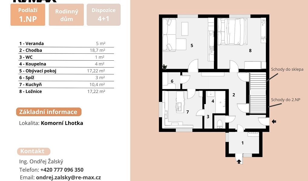 Prodej domu 150 m² s pozemkem 1 616 m², Komorní Lhotka – náhled fotky 18