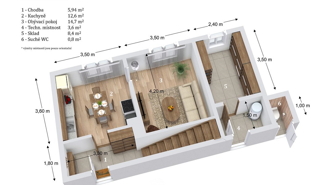 Prodej domu 88 m² s pozemkem 556 m², Bělá u Jevíčka – náhled fotky 24