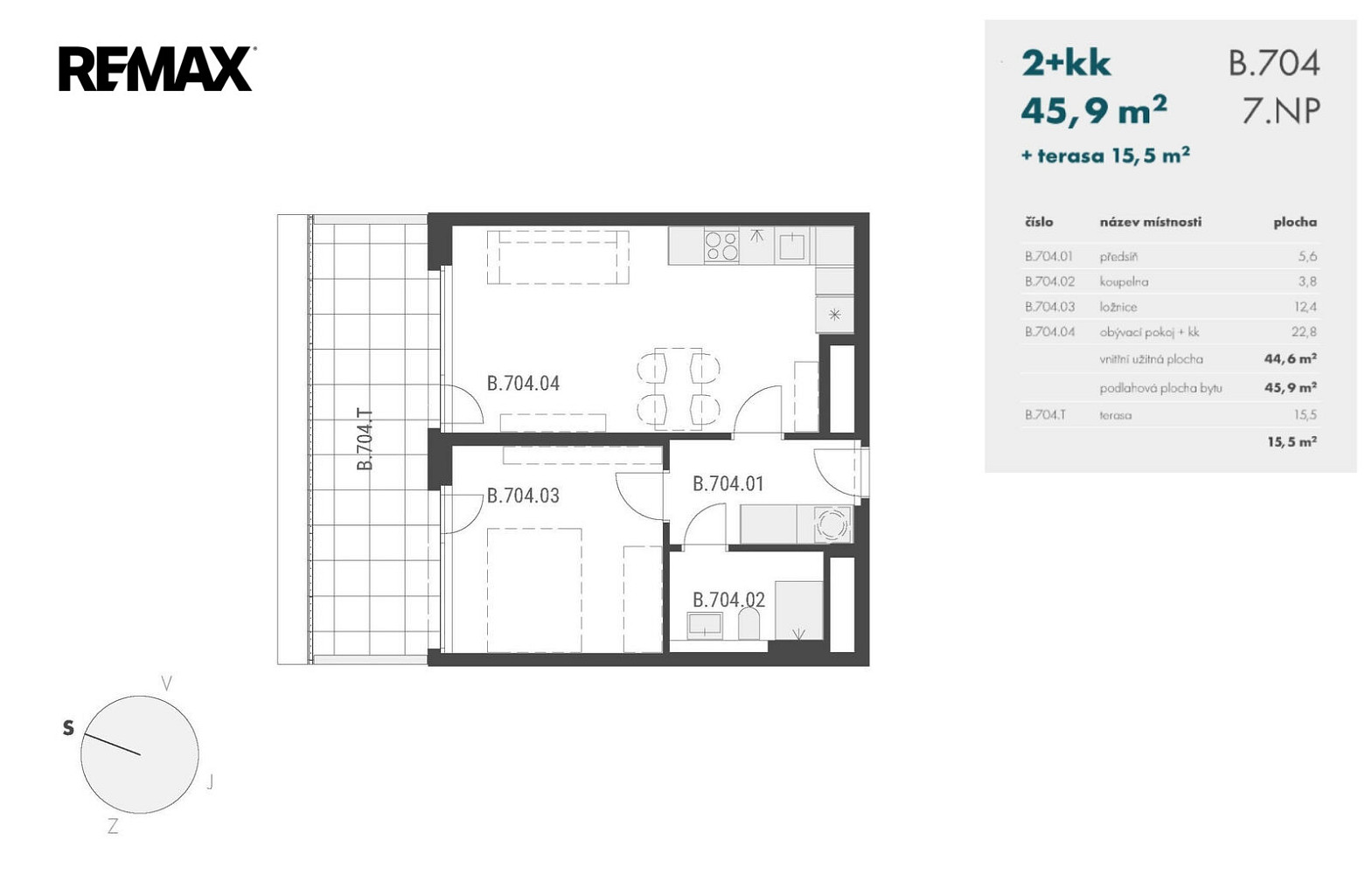 Pronájem bytu 2+kk 61 m² – fotografie 4