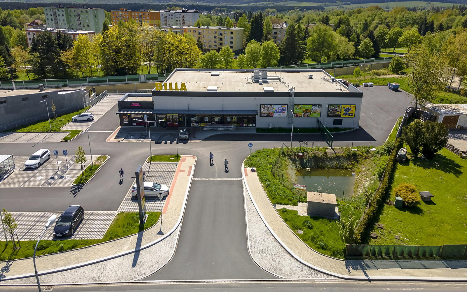Krátkodobé pronájmy v rámci BILLA Mariánské Lázně – pohled 2